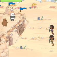 Онлайн игра We Bare Bears: Defend the SandCastle!
